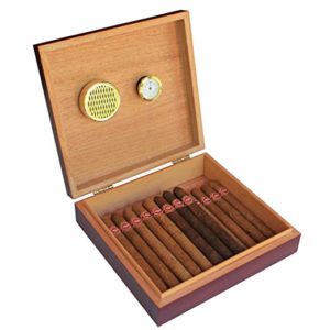 Cherry Finish Spanish Cedar Humidor with Magnet Seal