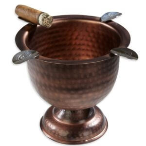 Stinky Cigar 4 Stirrup Tall Ashtray, Deep Bowl Design