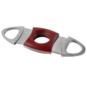 Mantello Cherry Wood & Stainless Steel Cigar Cutter