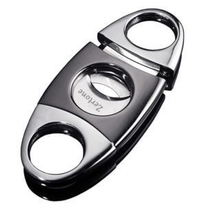 Cigar Cutter Guillotine Stainless Steel Double Blade