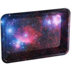 Galaxy Metal Tobacco Cigarette Rolling Tray Essential Smoking Holder Trays Smoke Accessories