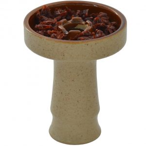 Ceramic Hookah Bowl 100% Clay Ceramic with Glaze Big Shisha Hookah Tobacco Bowl with 6 Gaps Funnel for Hookah Smoking