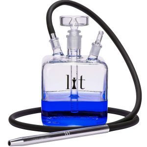 Lit Handmade All Glass Hookah Set - CubeLit Handmade All Glass Hookah Set - Cube