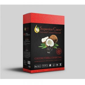 Superior Coco Coconut Hookah Coal-1kg Cube