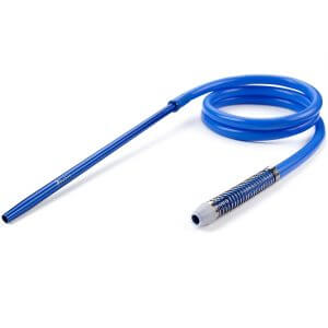 BudPro Hookah Shisha Silicone Hose with Long Aluminum Handle