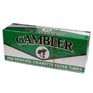 Gambler Green Menthol King Size RYO Cigarette Tubes 200ct Box (5 Boxes)